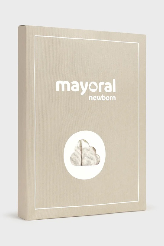 Mayoral Newborn komplet bawełniany niemowlęcy 1560.1F.Newborn.PPYH beżowy