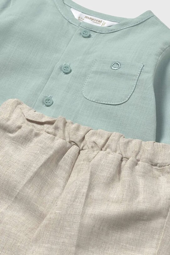 Băieți Mayoral Newborn set de bumbac pentru bebelusi 1564.1M.Newborn.PPYH verde