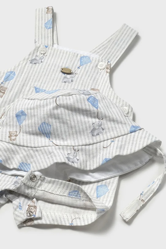 Chłopiec Mayoral Newborn komplet z domieszką lnu niemowlęcy 1601.1C.Newborn.PPYH niebieski