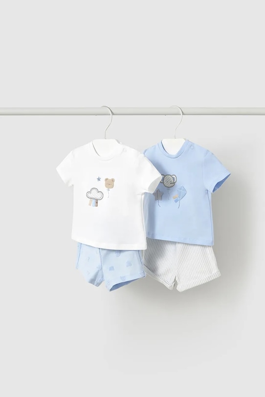 Detská bavlnená súprava Mayoral Newborn bavlna modrá 1609.1C.Newborn.PPYH