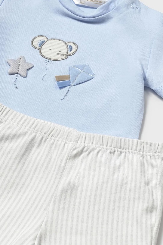 Detská bavlnená súprava Mayoral Newborn modrá 1609.1C.Newborn.PPYH