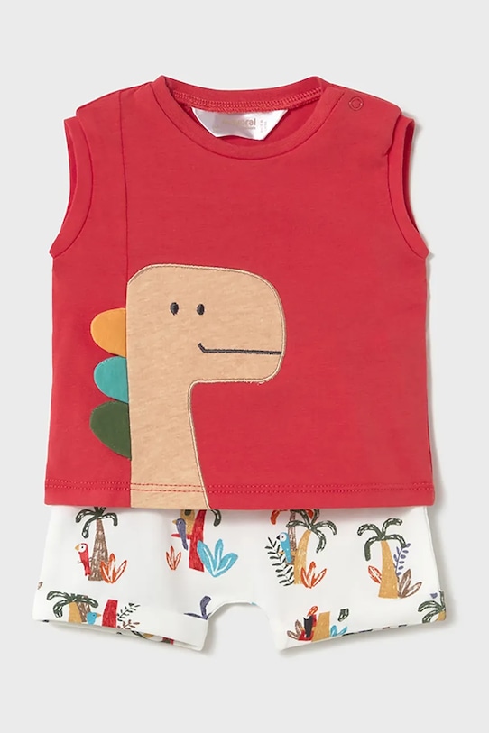 Mayoral Newborn set de bumbac pentru bebelusi 1625.1Q.Newborn.PPYH rosu SS25