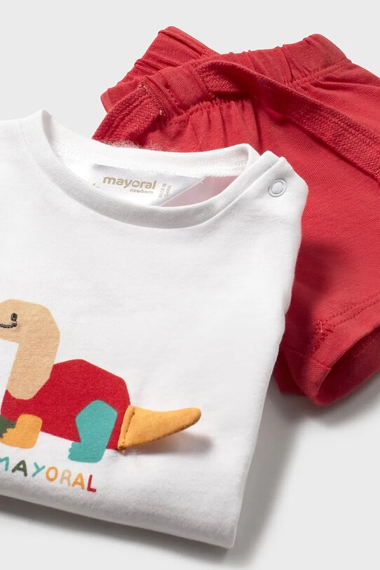 Βρεφικό βαμβακερό σετ Mayoral Newborn κόκκινο 1625.1Q.Newborn.PPYH