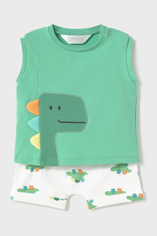 Mayoral Newborn komplet bawełniany niemowlęcy 1625.1Q.Newborn.PPYH turkusowy SS25