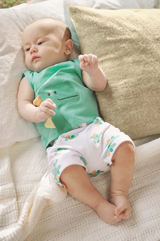 Mayoral Newborn komplet bawełniany niemowlęcy 1625.1Q.Newborn.PPYH turkusowy