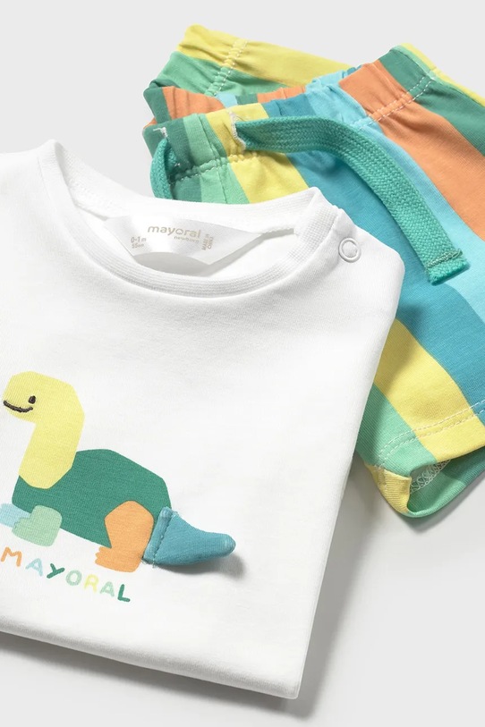 Mayoral Newborn komplet bawełniany niemowlęcy turkusowy 1625.1Q.Newborn.PPYH