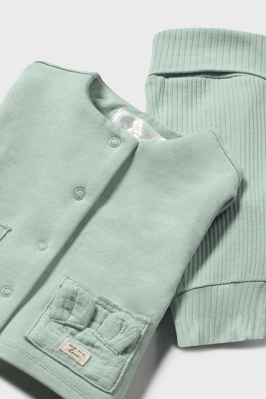 Mayoral Newborn komplet bawełniany niemowlęcy zielony 1877.1A.Newborn.PPYH