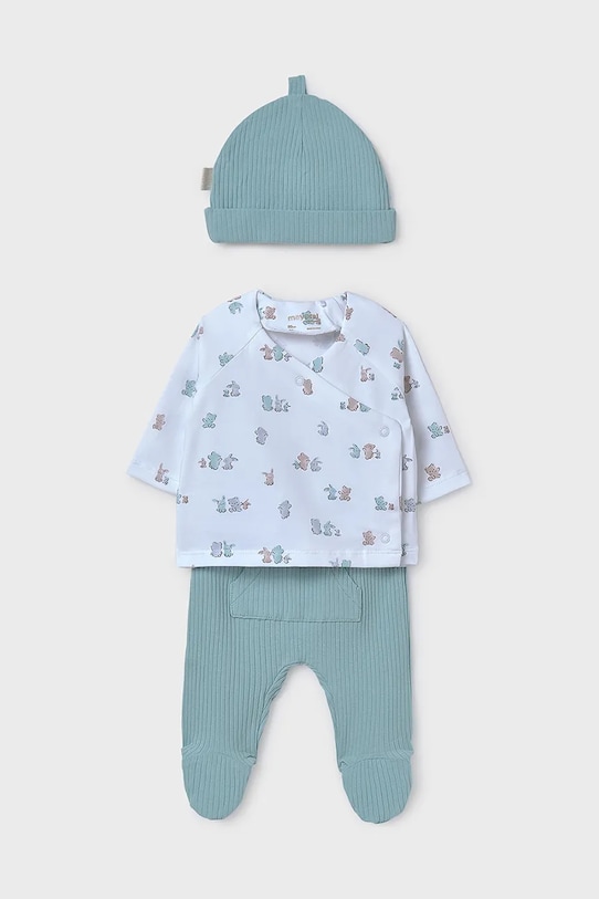 Mayoral Newborn komplet niemowlęcy nadruk turkusowy 9906.1A.Newborn.PPYH