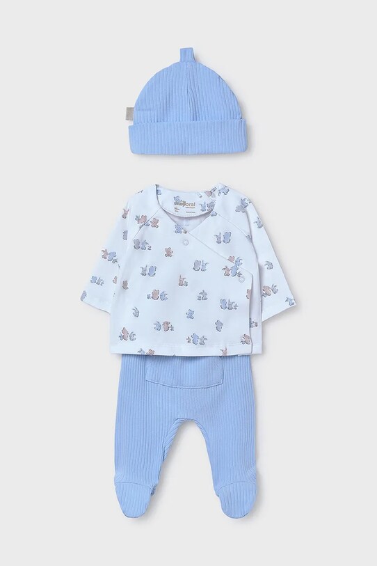 Komplet za bebe Mayoral Newborn pletivo plava 9906.1A.Newborn.PPYH