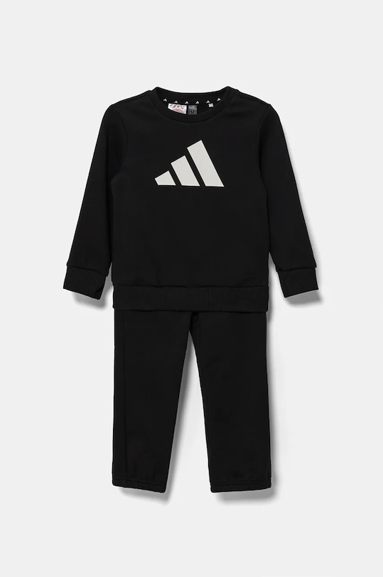 Детский спортивный костюм adidas трикотаж чёрный JC9642