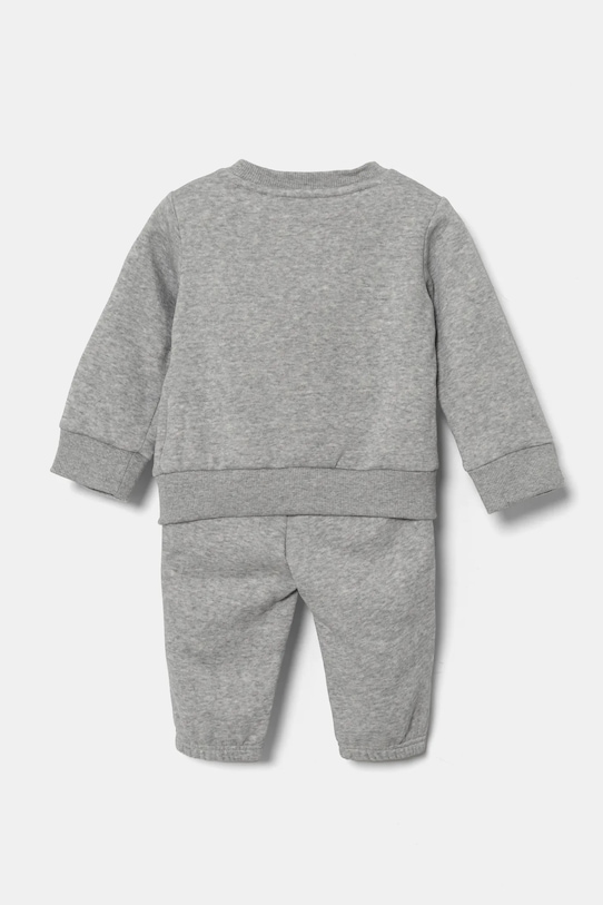 Tepláková súprava pre bábätká adidas JC9644 sivá SS25