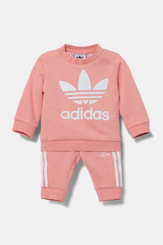 Kojenecká tepláková souprava adidas Originals pletenina růžová JC6508
