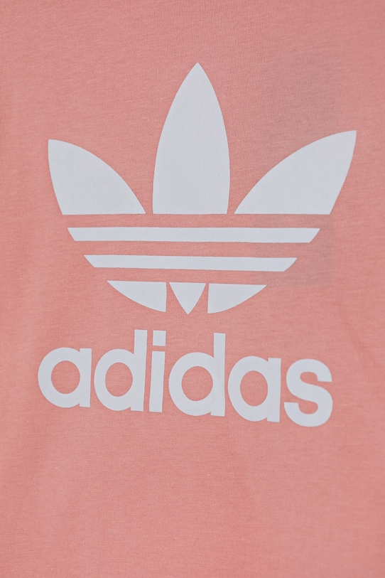 Παιδικό βαμβακερό σετ adidas Originals ροζ JC6580