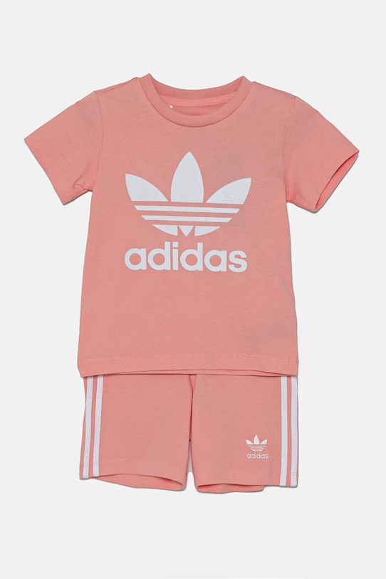 adidas Originals gyerek pamut melegítő szett nyomtatásos narancssárga JC6580