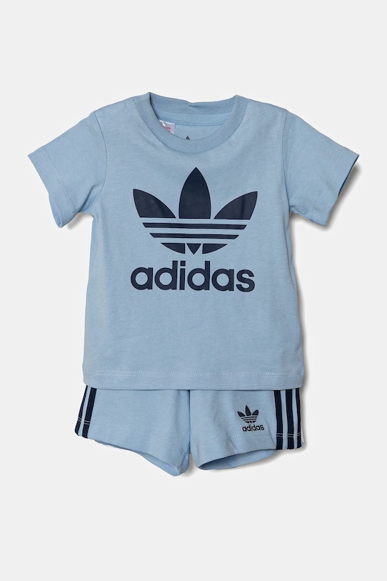 adidas Originals komplet niemowlęcy dzianina niebieski JC6578