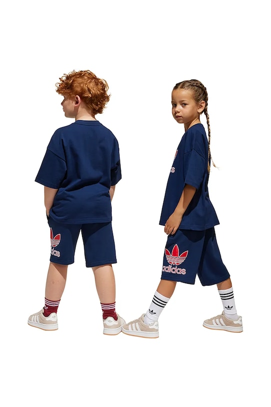 Дитячий бавовняний комплект adidas Originals JC9172 темно-синій