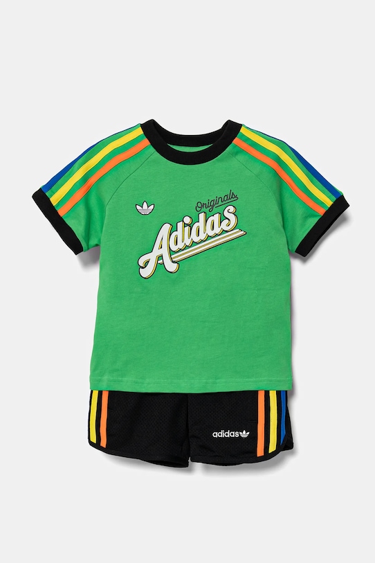 adidas Originals komplet dziecięcy JC5885 zielony SS25