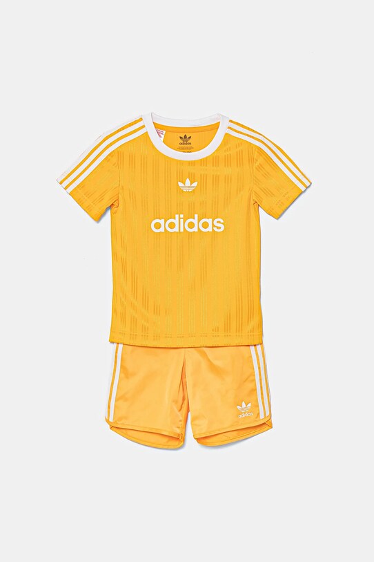 adidas Originals komplet niemowlęcy aplikacja pomarańczowy JC6589