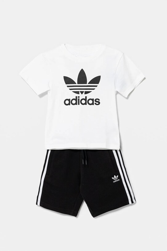 Детский комплект из хлопка adidas Originals JE1613 белый SS25