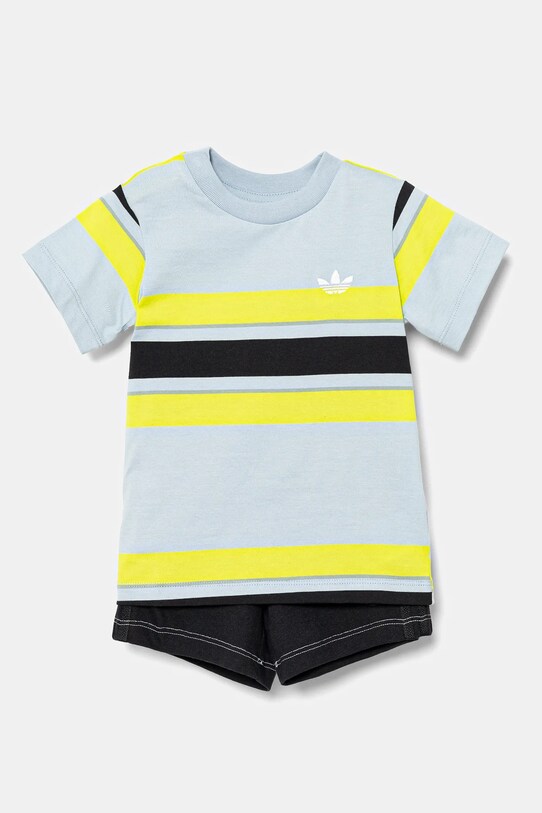Дитячий бавовняний комплект adidas Originals бавовна блакитний JC7313