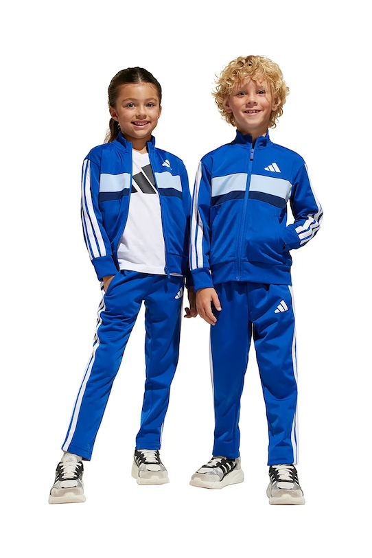 Дитячий спортивний костюм adidas аплікація блакитний JC7512