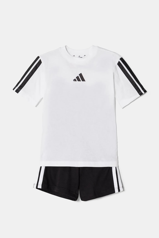 Παιδικό βαμβακερό σετ adidas JE1401 λευκό SS25