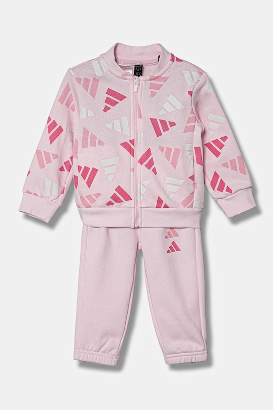 Дитячий спортивний костюм adidas візерунок рожевий JC7709