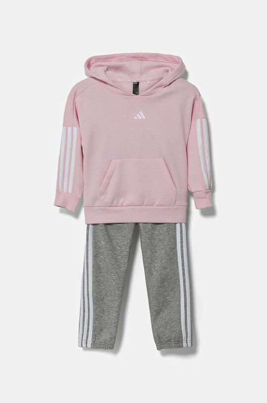Παιδική φόρμα adidas πλεκτό ύφασμα ροζ JF3689