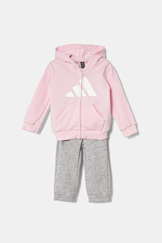 Дитячий спортивний костюм adidas меланж рожевий JC9652
