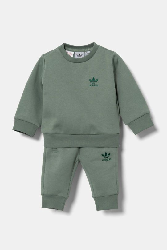 Бебешки анцуг adidas Originals трикотаж зелен JI5804