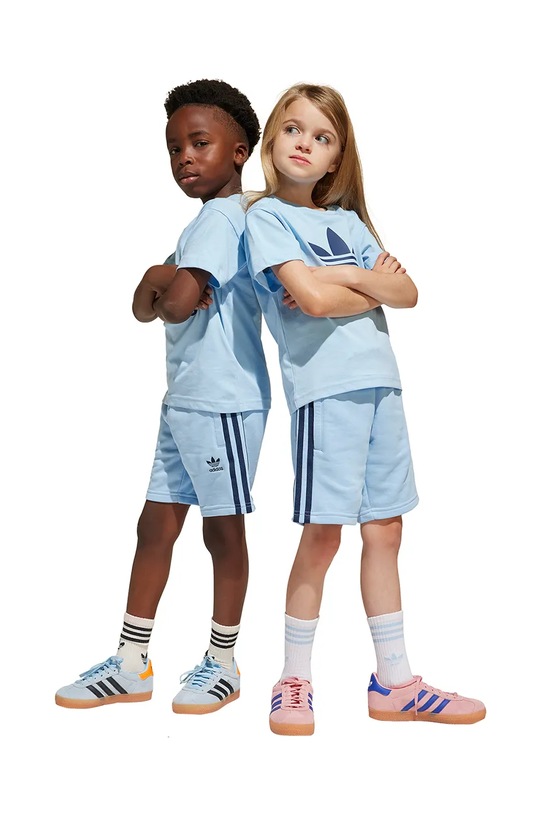 adidas Originals compleu copii tricotaj albastru JC9160