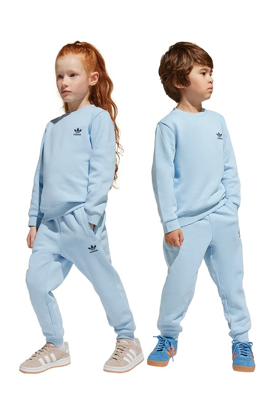 Dječja trenirka adidas Originals bez uzorka plava JI5815