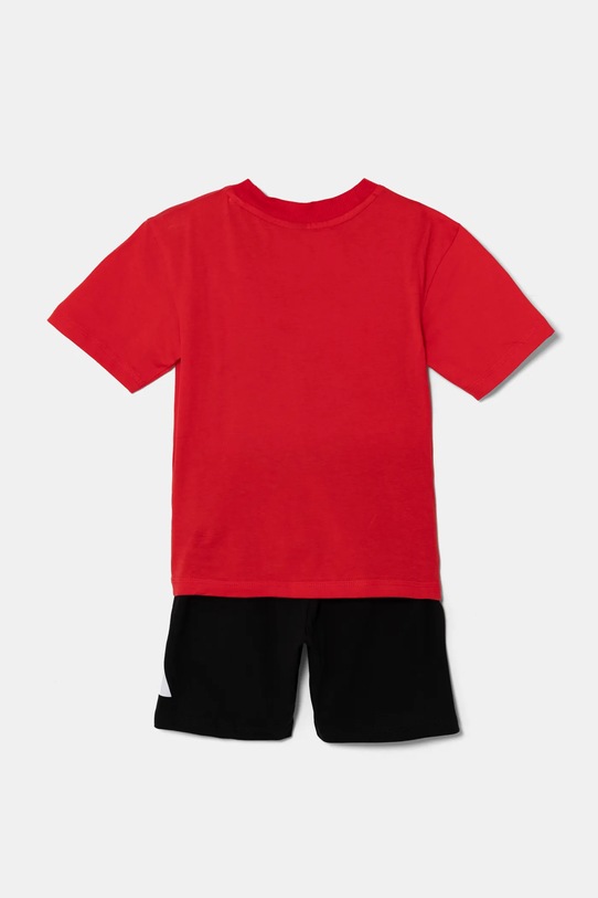 CHLAPEC Dětská bavlněná souprava adidas JC9723 červená