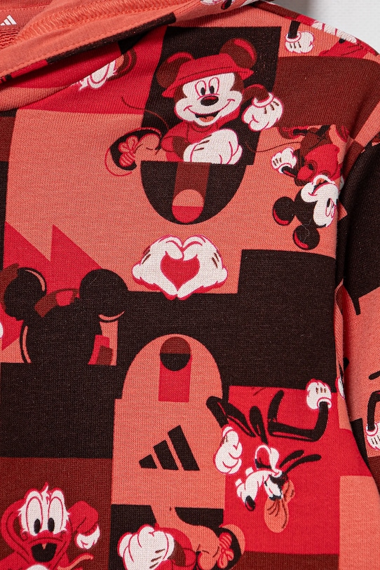 Detská tepláková súprava adidas červená JF3641