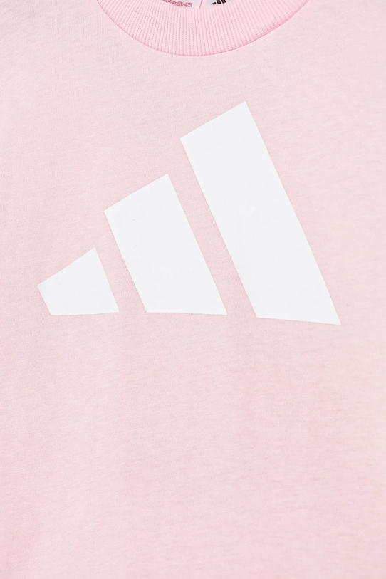 Детский комплект из хлопка adidas JE1378 фиолетовой