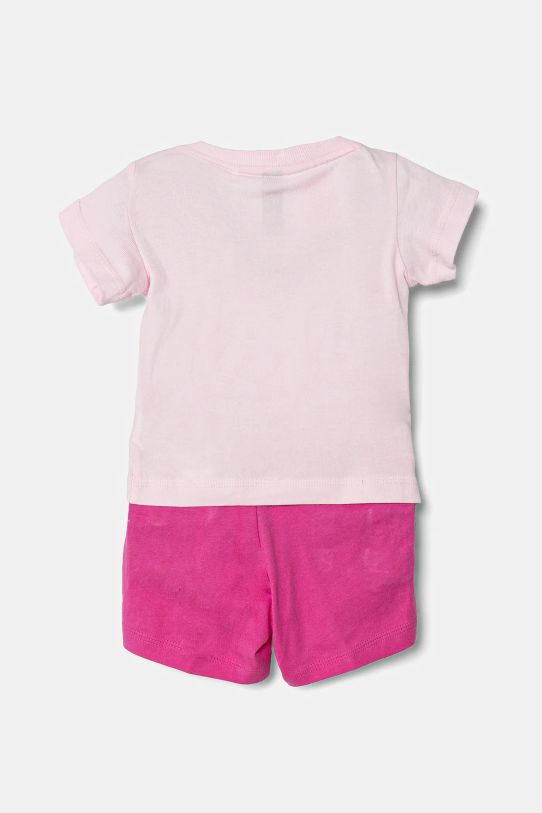 Pamučni komplet za bebe adidas JC9744 roza SS25