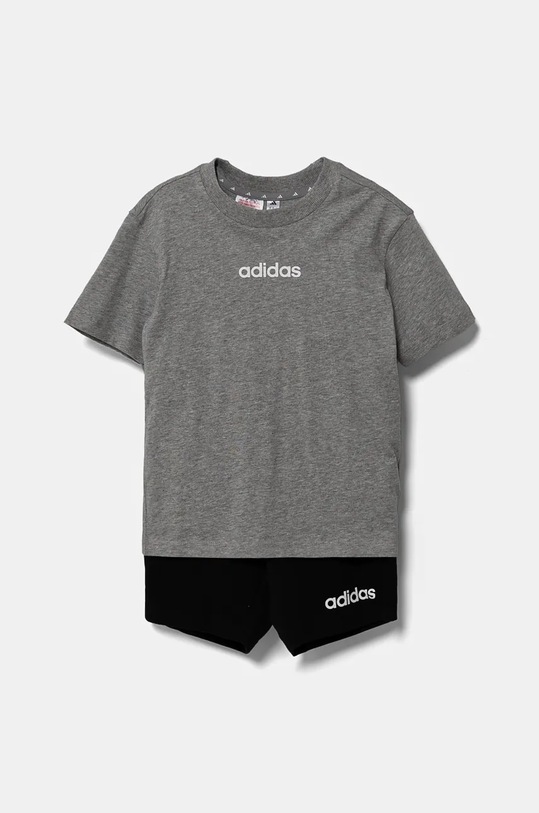 Dětská souprava adidas JC9752 šedá SS25