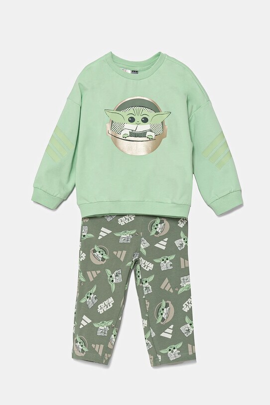 adidas trening copii x Star Wars cu modele verde JF3631
