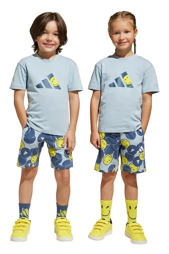Detská súprava adidas potlač modrá JJ3066