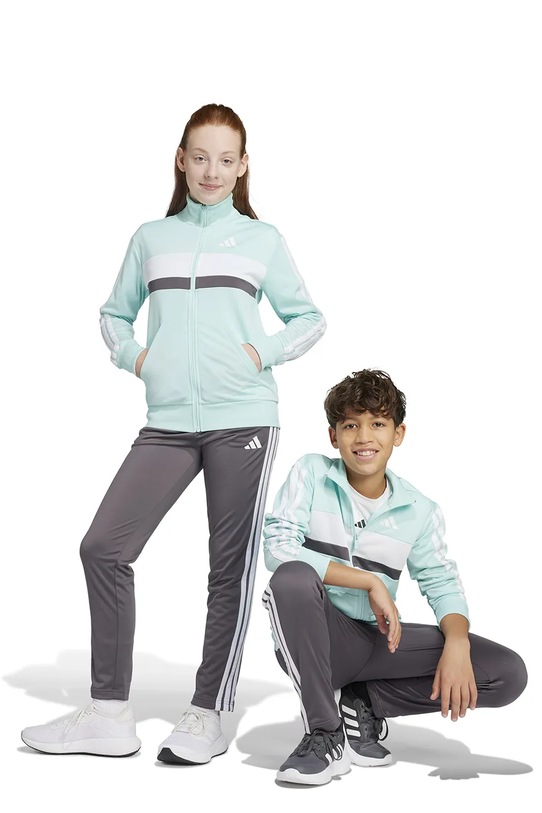 Detská tepláková súprava adidas pletenina tyrkysová JC9302