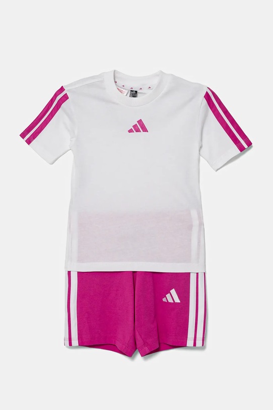 adidas set de bumbac pentru copii JC9620 alb SS25