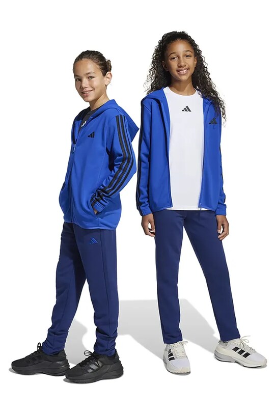 Детски анцуг adidas трикотаж син JE0311