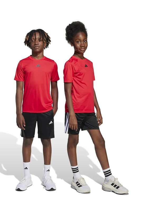 adidas komplet dziecięcy dzianina czerwony JJ1028