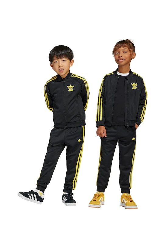 Παιδική φόρμα adidas Originals πλεκτό ύφασμα μαύρο JD0450