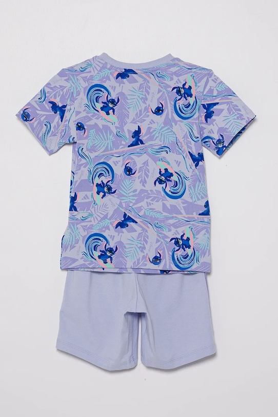 adidas komplet dziecięcy JF3632 fioletowy SS25