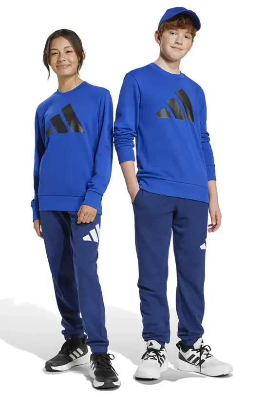 adidas tuta per bambini maglia blu JD2101