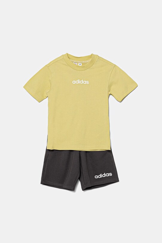 adidas komplet dziecięcy nadruk zielony JC9751