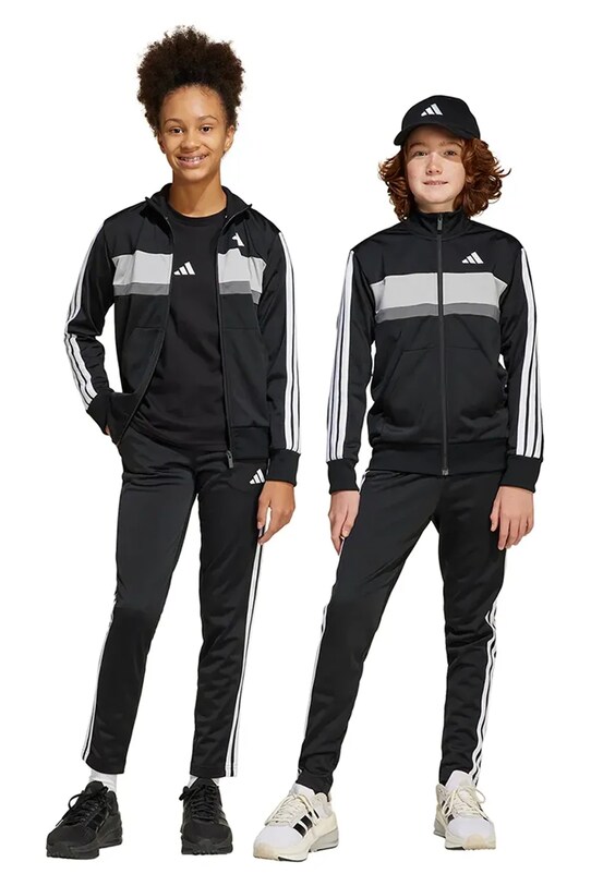 Dětská tepláková souprava adidas nášivka černá JY0509