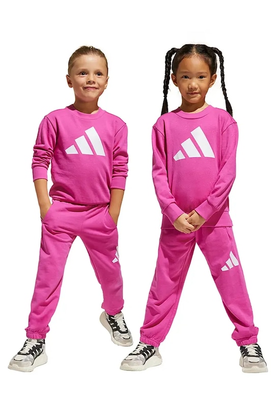 Детский спортивный костюм adidas 2 шт трикотаж розовый JC9728