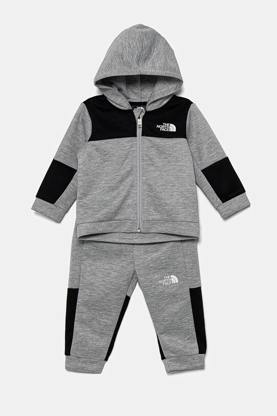 The North Face dres niemowlęcy BABY EASY FZ SET dzianina szary NF0A877HDYX1